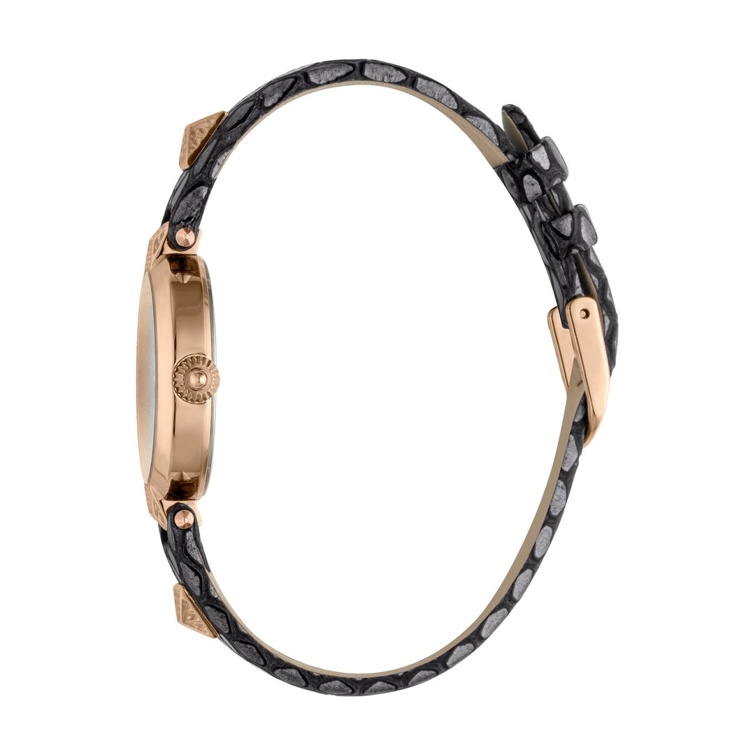 JUST CAVALLI Infamay Leather Grey Leopard Watch