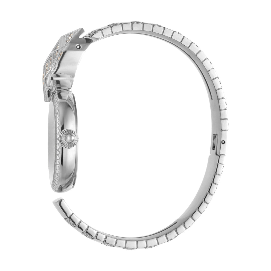 JUST CAVALLI Glam Cuff Snake Zirconia Watch