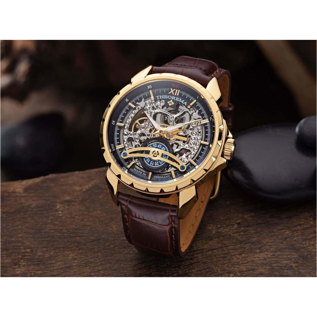 TUFINA GERMANY HELSINKI THEOREMA GOLD BLACK | BROWN Watch