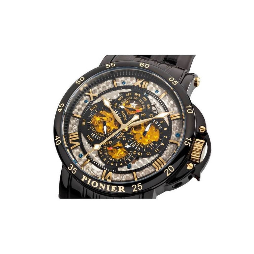 TUFINA GERMANY DUBLIN DIAMONDS PIONIER STEEL BLACK Watch