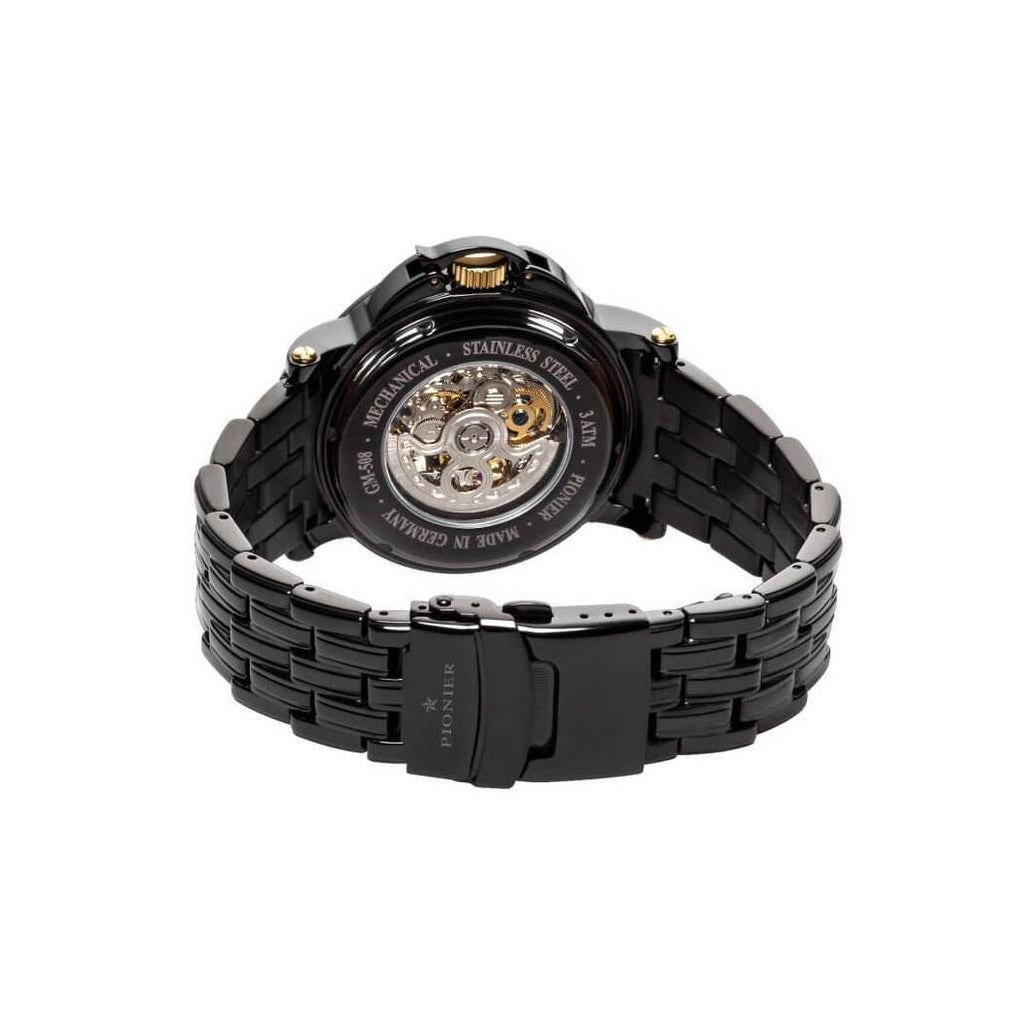 TUFINA GERMANY DUBLIN DIAMONDS PIONIER STEEL BLACK Watch