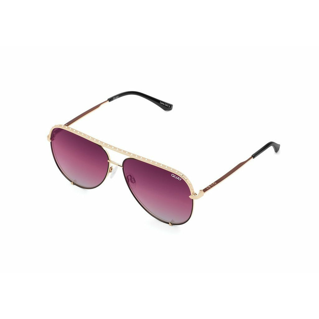 QUAY HIGH KEY RIVET Sunglasses
