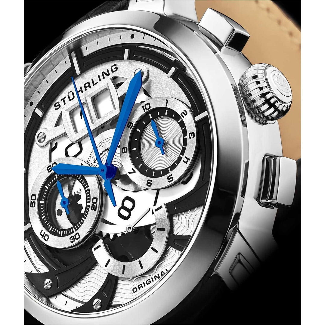STUHRLING ORIGINAL Andover Chronograph 47mm Black Watch