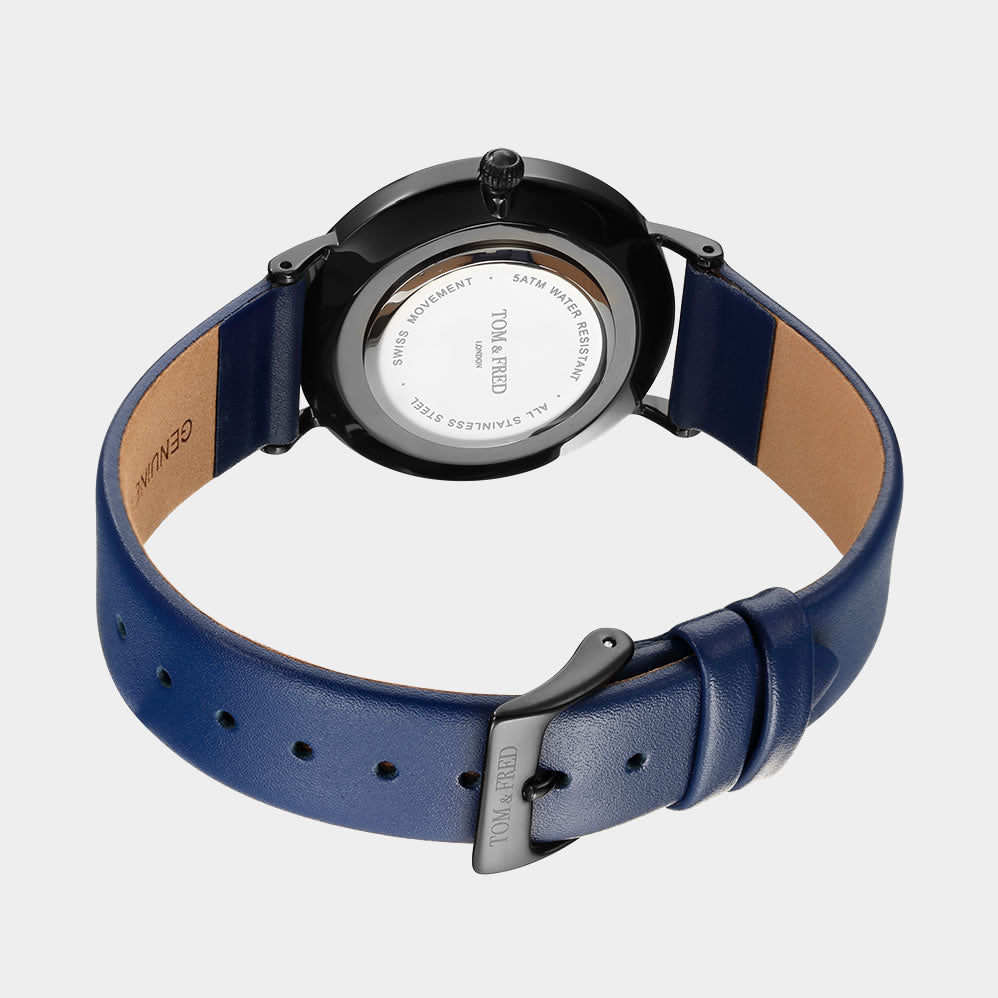 TOM & FRED Harrod Navy 35mm Watch
