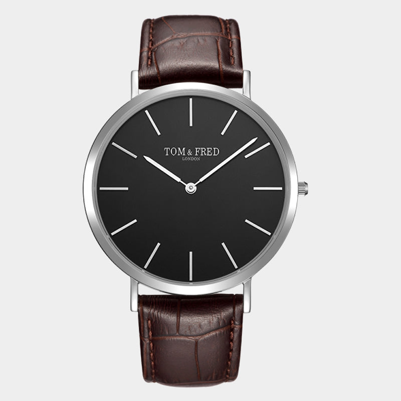 TOM & FRED Murdoch Dark Brown 40mm Watch