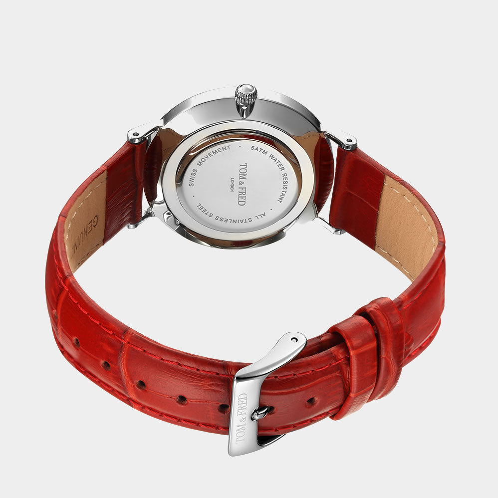 TOM & FRED Sharman Black/Red Watch