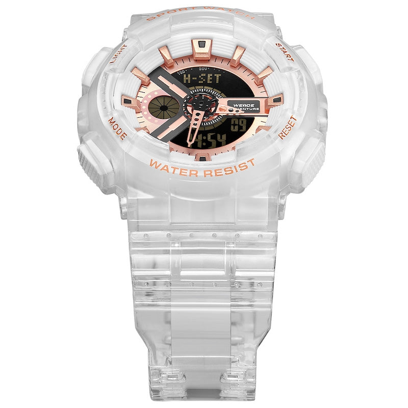 WEIDE Bullseye Snow Translucent Watch