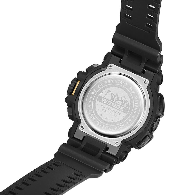 WEIDE Aboriginal Black/Gold Watch