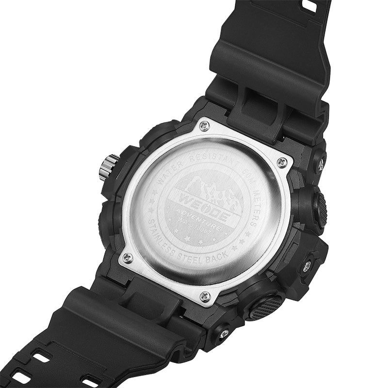 WEIDE Gas Mask Black/Gold Watch
