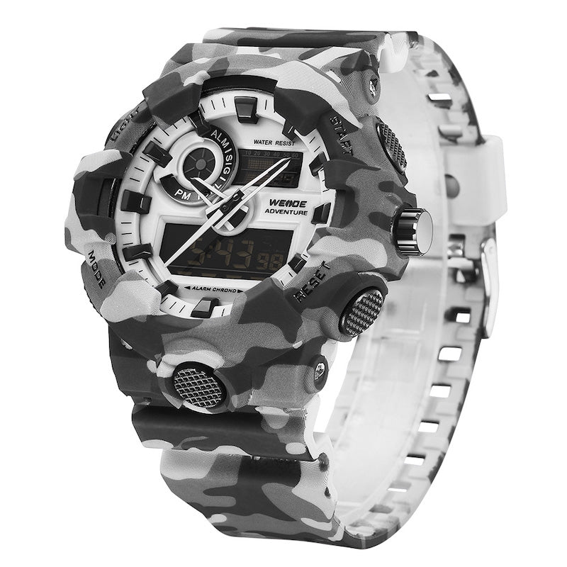 WEIDE Gas Mask Camo White Watch