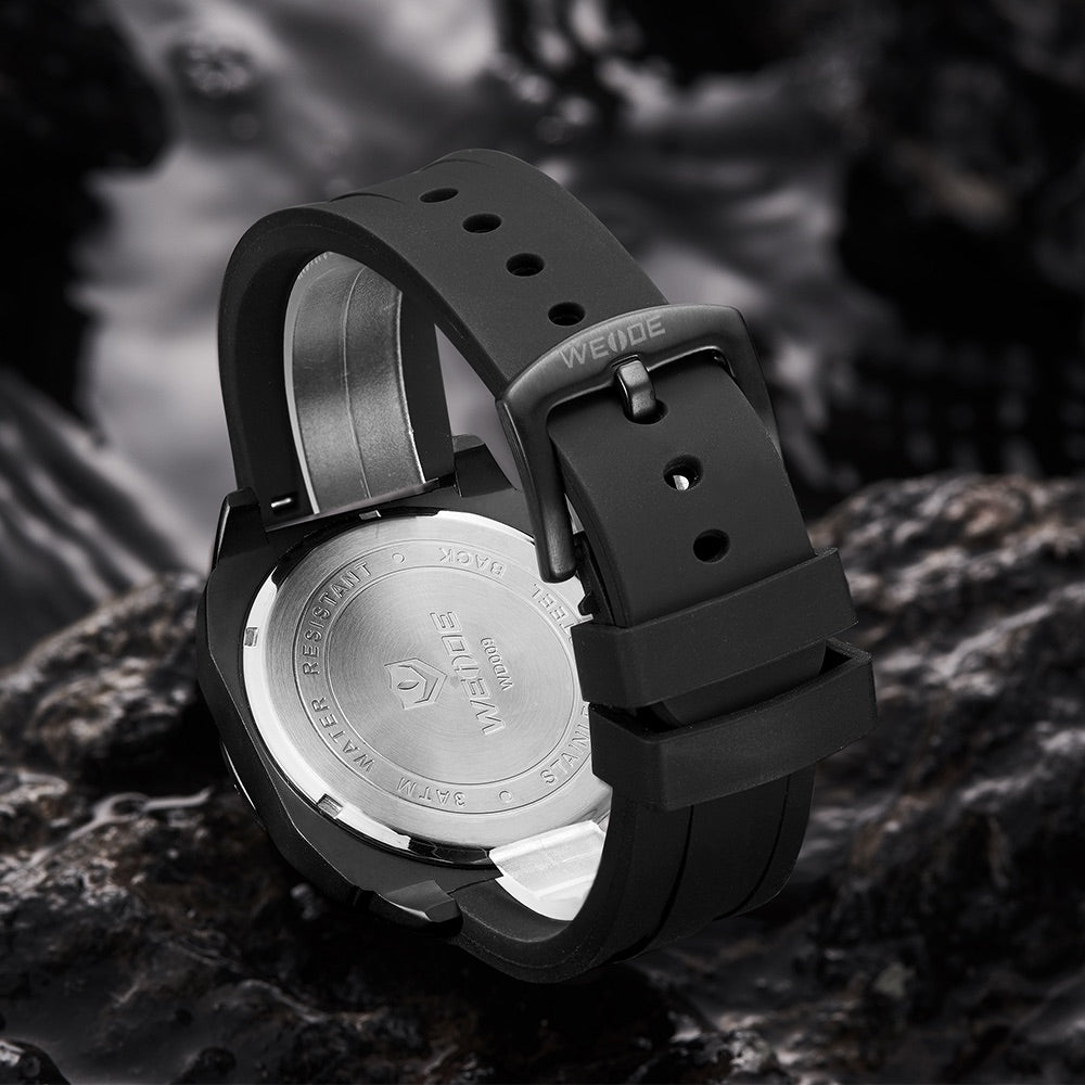 WEIDE Admiral Chronograph Slicone Black Watch