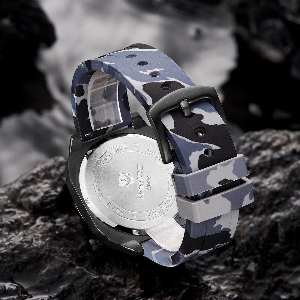 WEIDE Admiral Chronograph Slicone Camouflage Watch
