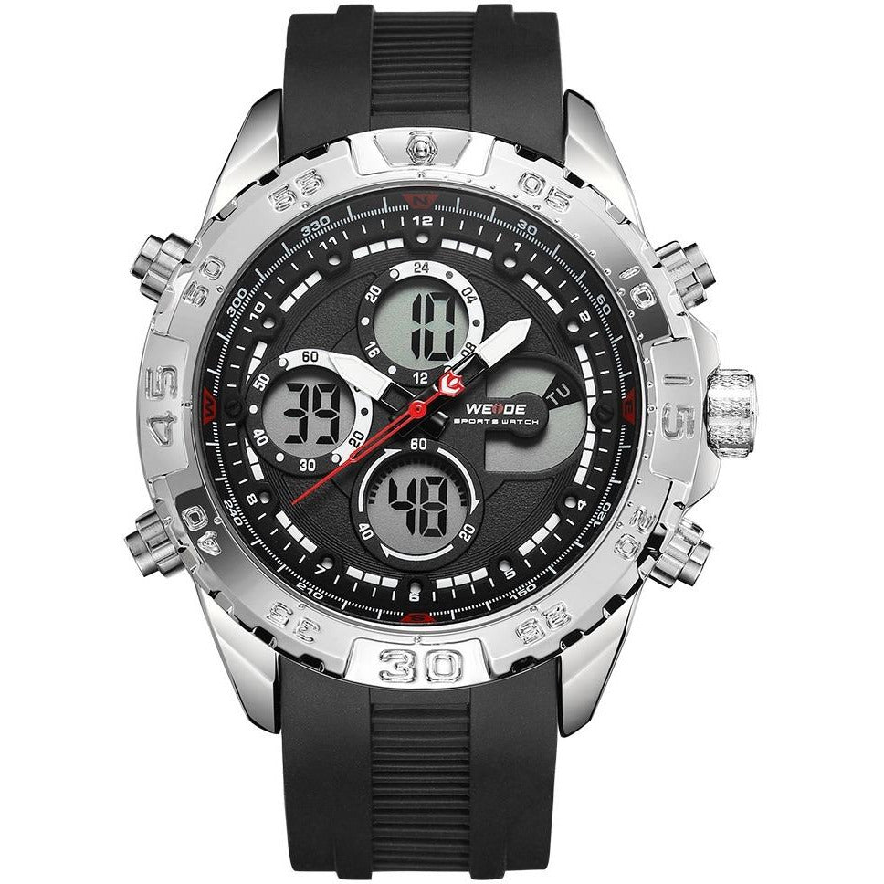 WEIDE Andromeda Silicone Silver/Black Watch