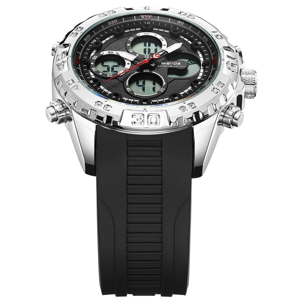 WEIDE Andromeda Silicone Silver/Black Watch