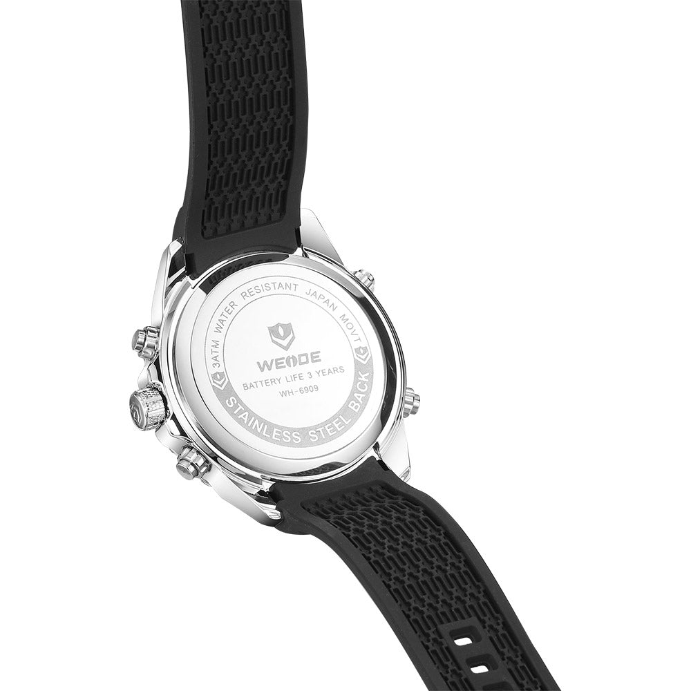 WEIDE Andromeda Silicone Silver/Black Watch