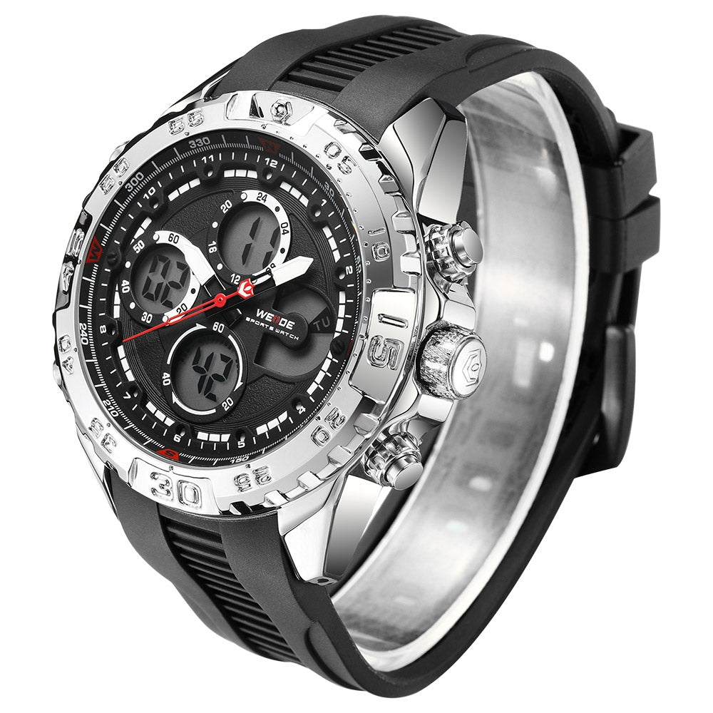 WEIDE Andromeda Silicone Silver/Black Watch