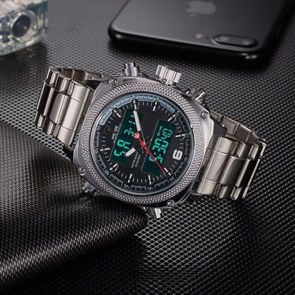 WEIDE Artiler Ion Steel Black Watch