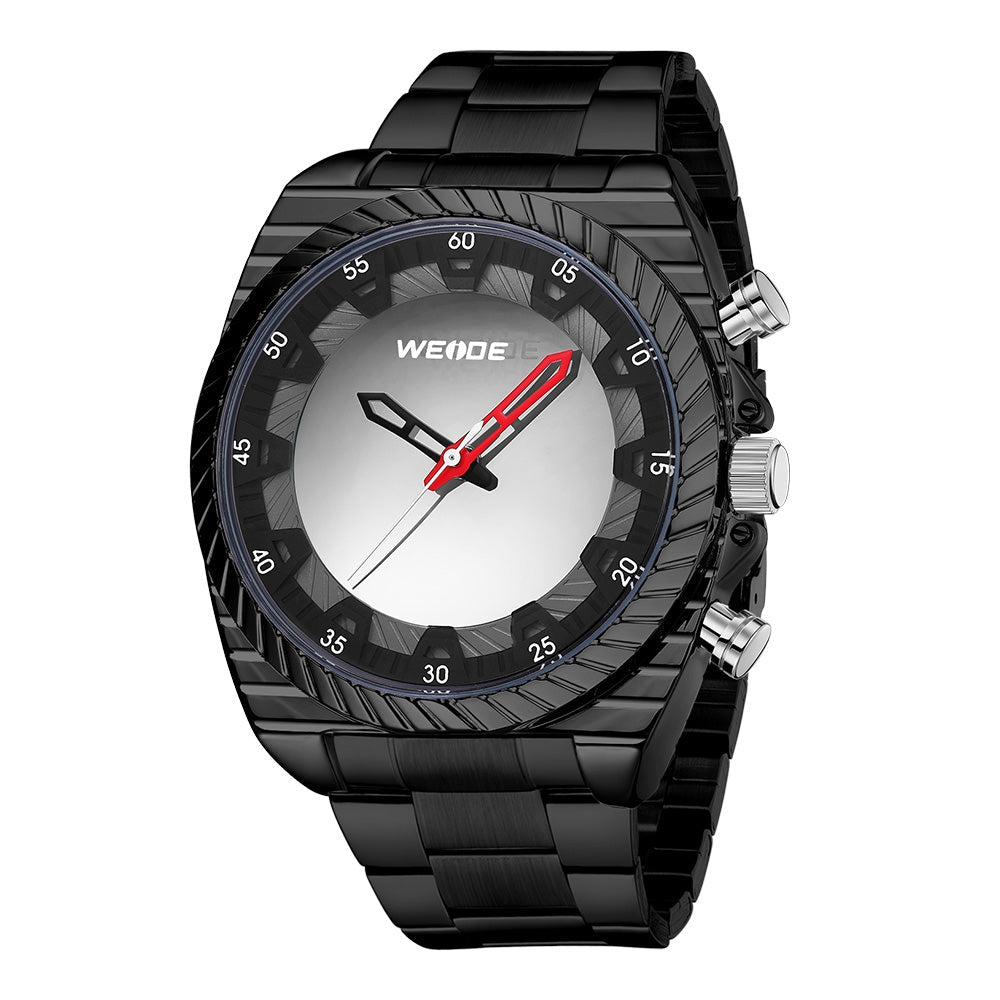 WEIDE Flash UV Steel Ionic Black Watch