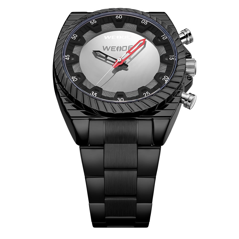 WEIDE Flash UV Steel Ionic Black Watch