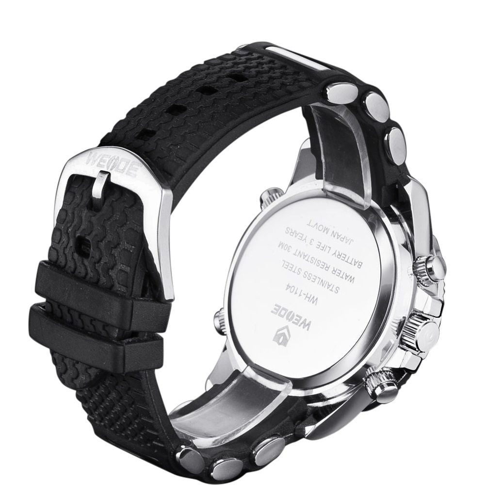 WEIDE Rainmaker Sport Steel Infused Rose Gold Trim Watch