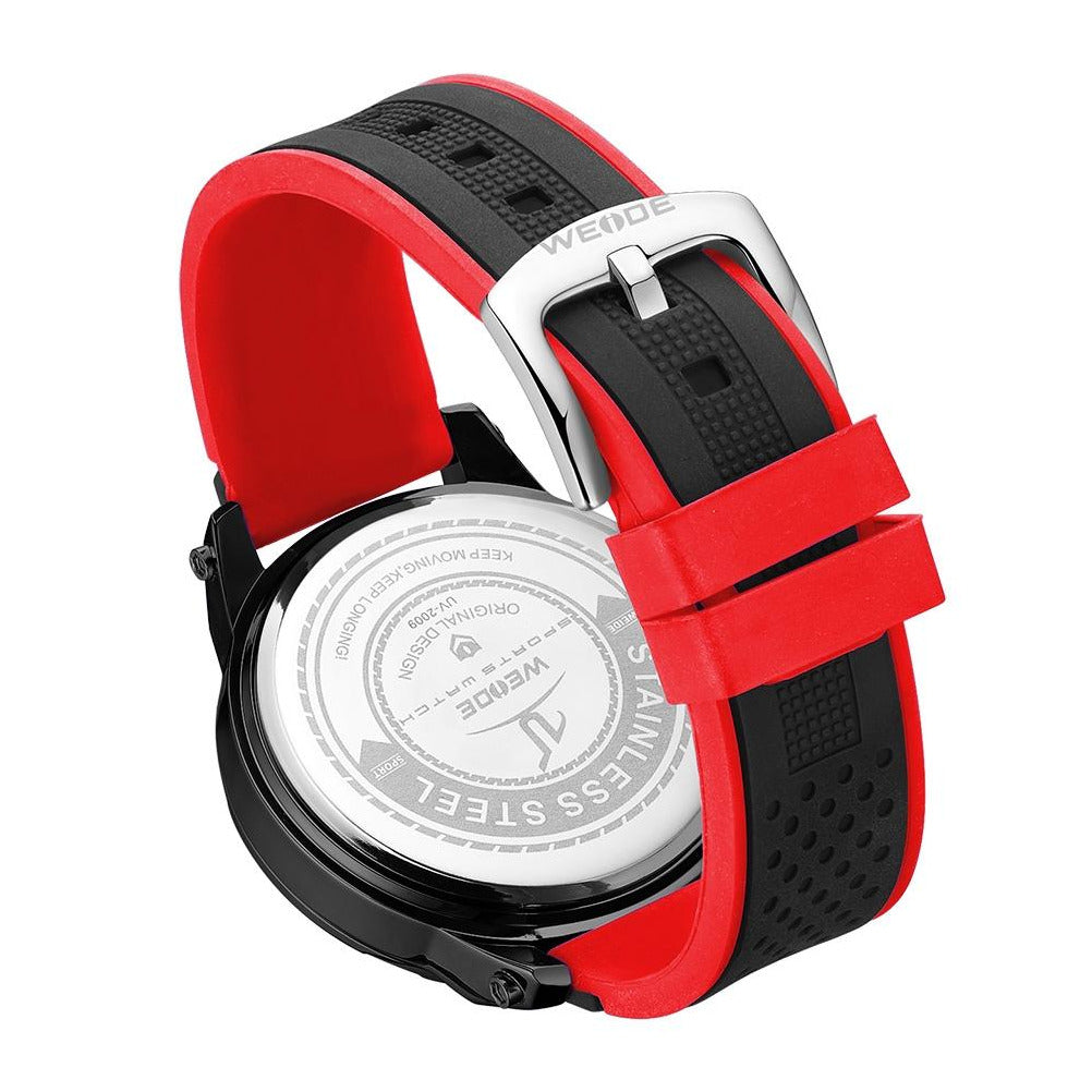 WEIDE Brake Silicone Black/Red Watch