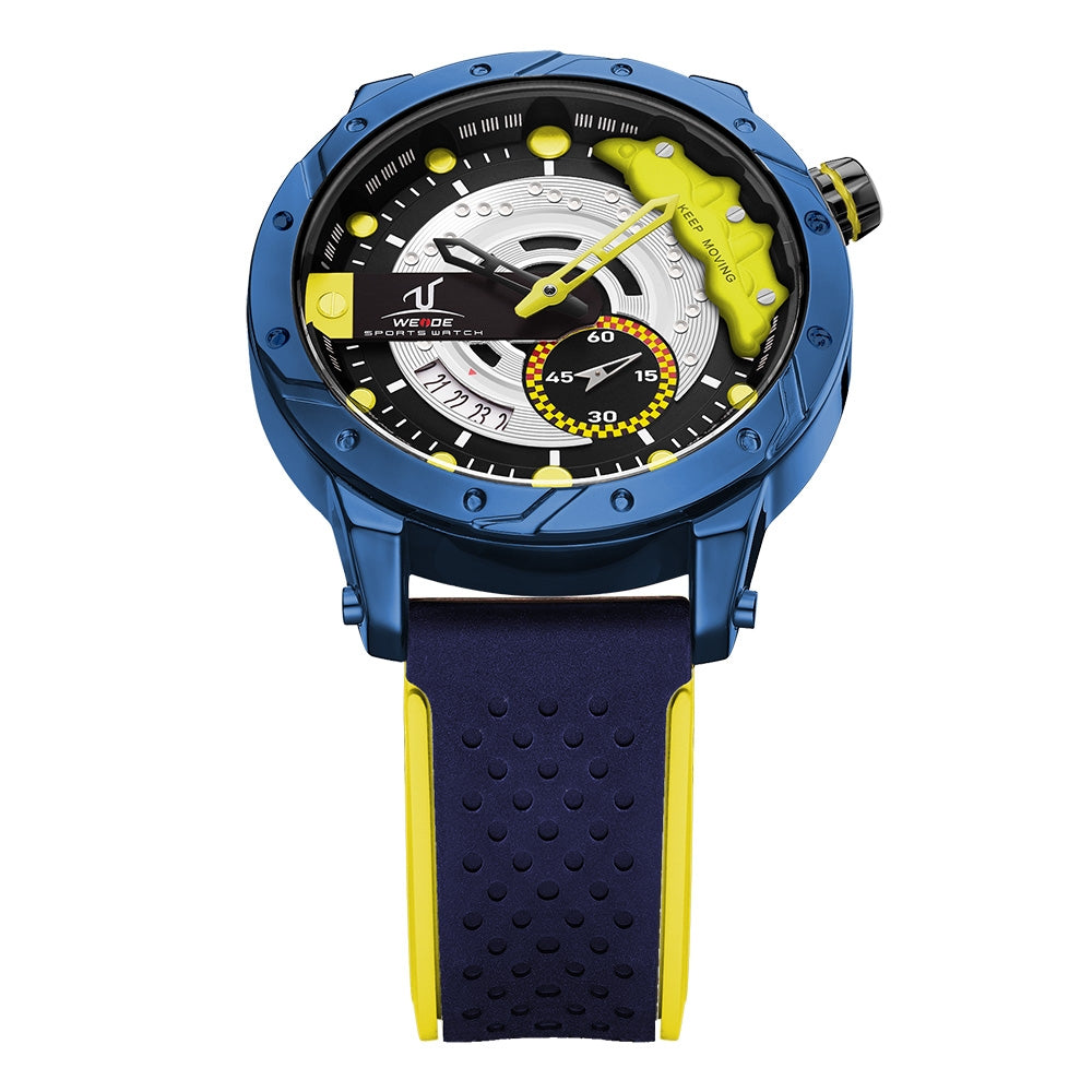 WEIDE Brake Silicone Ionized Blue Street Racer Watch