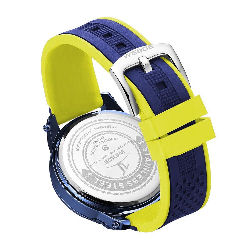WEIDE Brake Silicone Ionized Blue Street Racer Watch