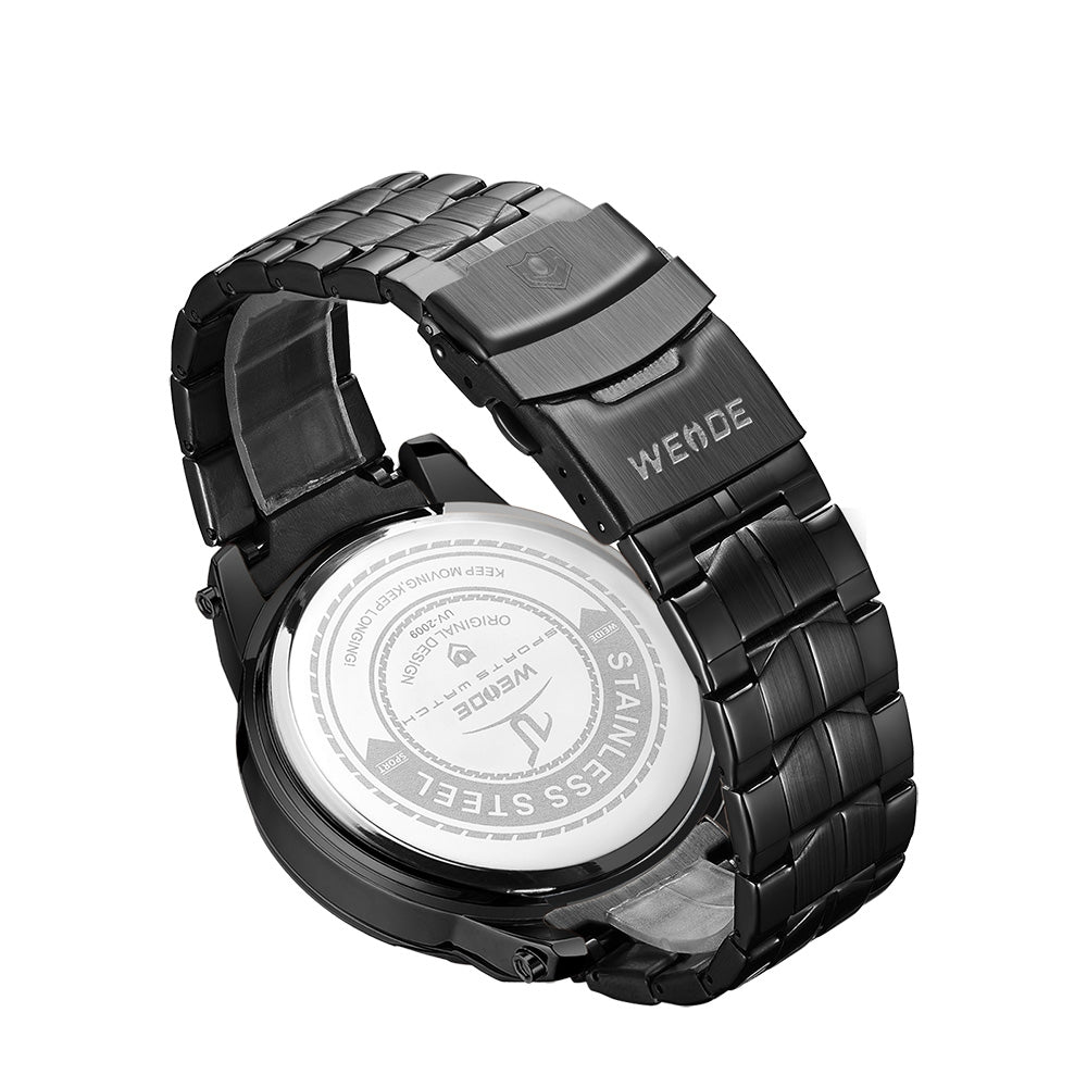 WEIDE Brake Steel Black/Red Watch