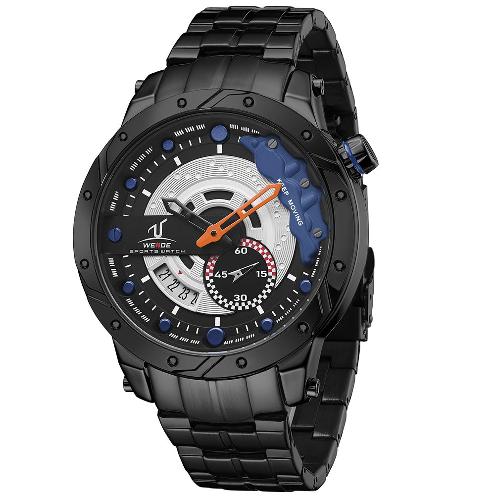 WEIDE Brake Steel Black/Navy Watch