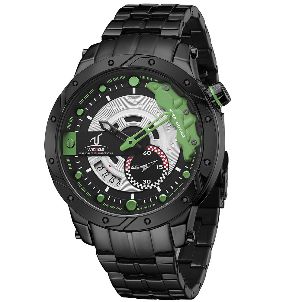 WEIDE Brake Steel Hulk Green Watch