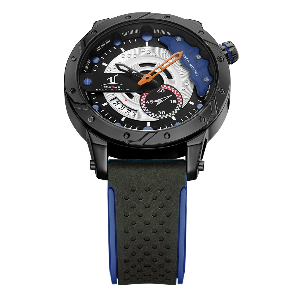WEIDE Brake Silicone Navy Trimmed Watch
