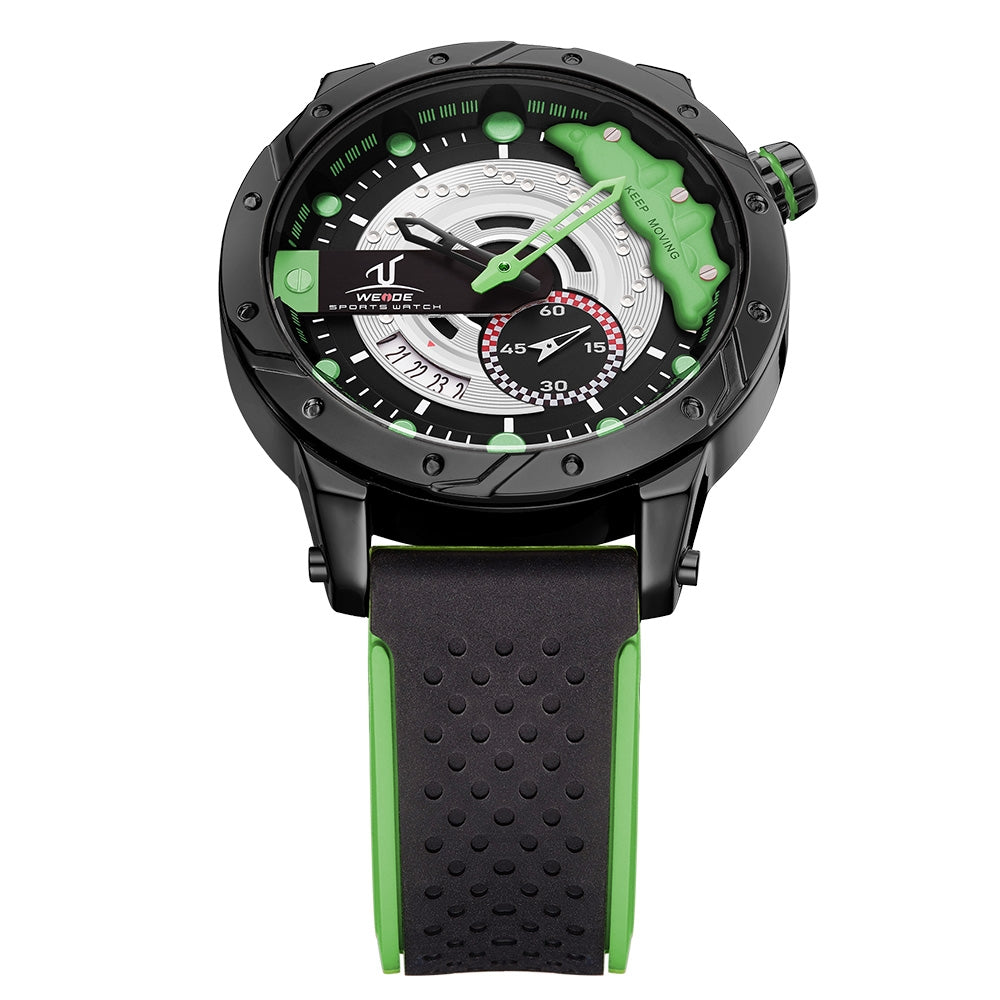 WEIDE Brake Silicone Hulk Green Watch