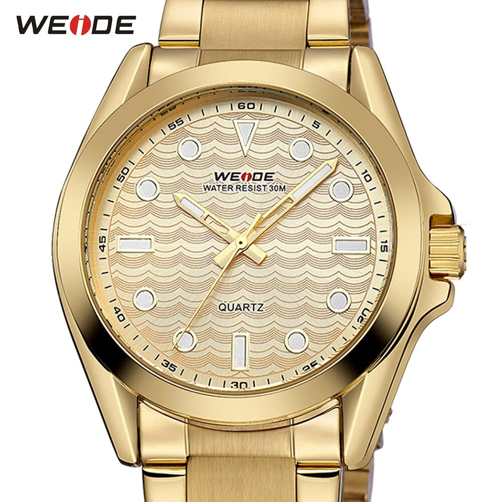 WEIDE Classic Quartz 40mm Gold Edition Syrup Watch