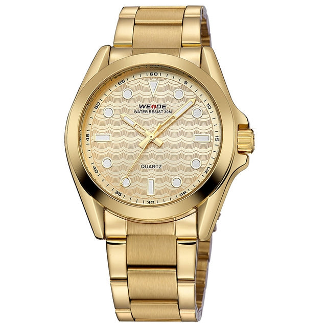 WEIDE Classic Quartz 40mm Gold Edition Syrup Watch