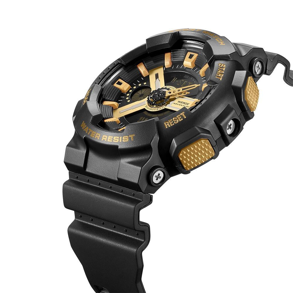 WEIDE Bullseye Black/Gold Watch