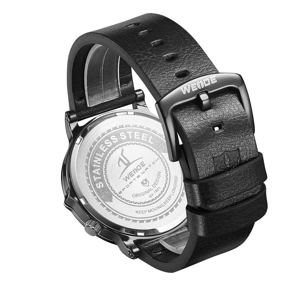 WEIDE Archer Dual Time 46mm Ionic/Red Watch