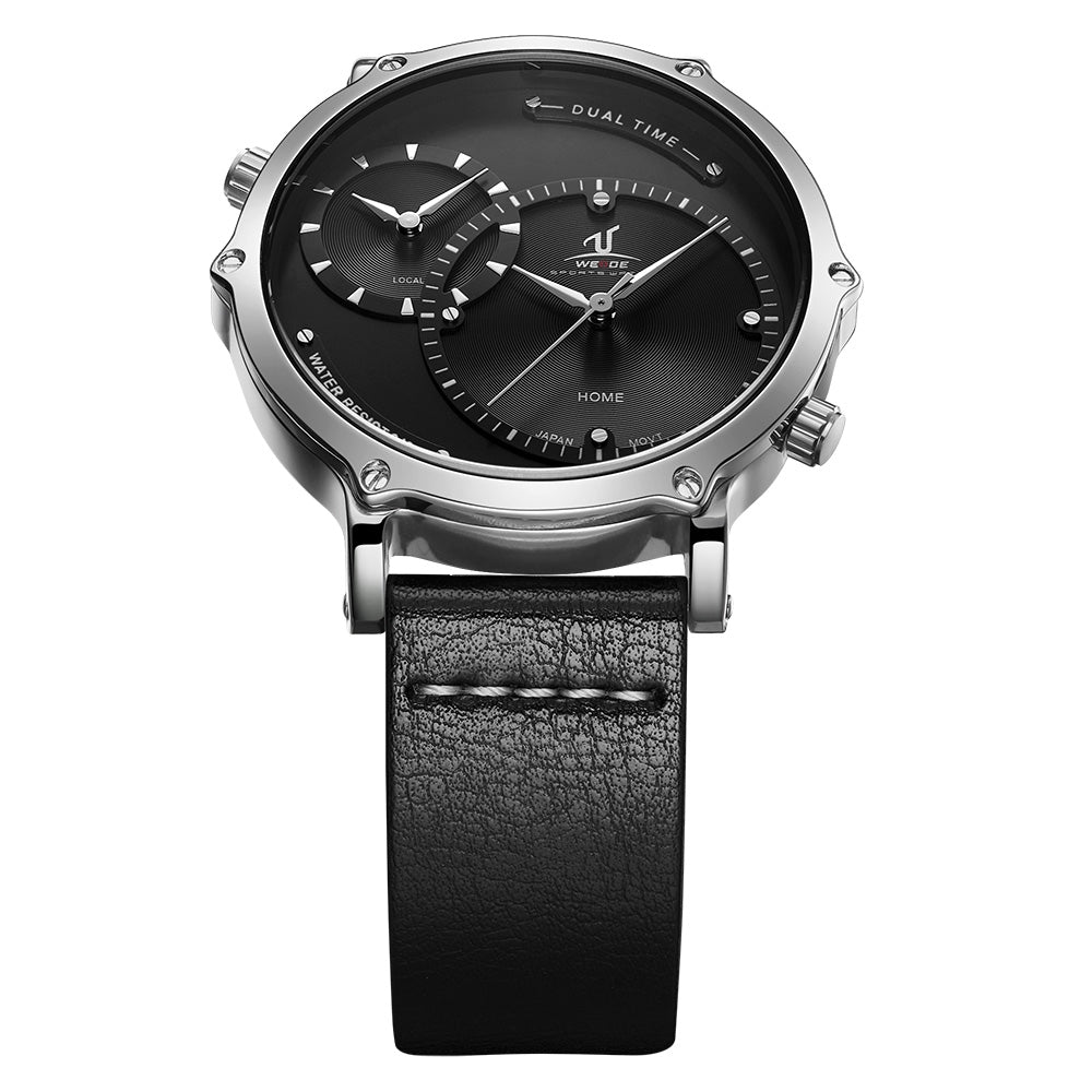 WEIDE Archer Dual Time 46mm Black Watch