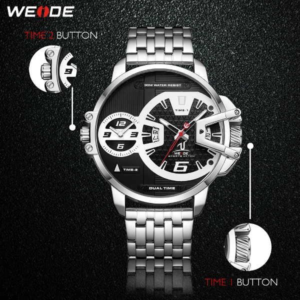 WEIDE Gigantaur 50mm Leather Tan Watch