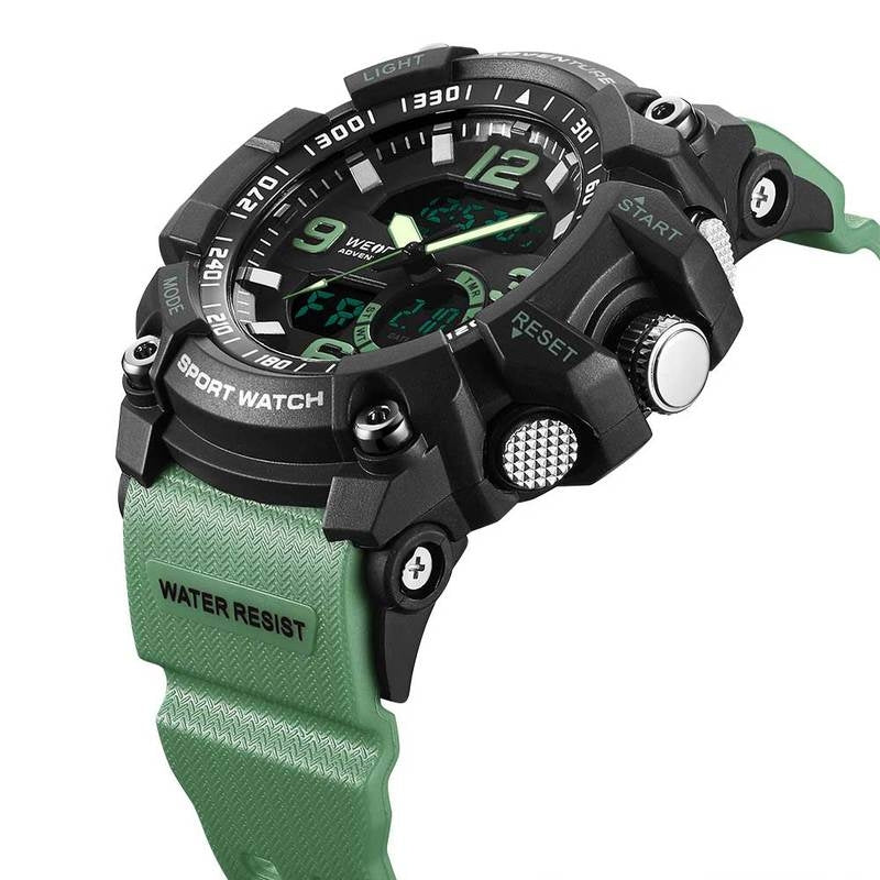 WEIDE Dakar Adventure Black/Green Watch