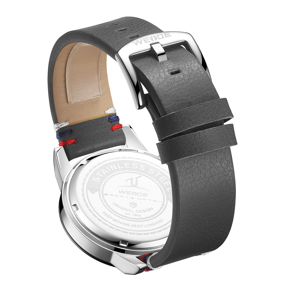 WEIDE Europa Chronograph Leather Grey Watch