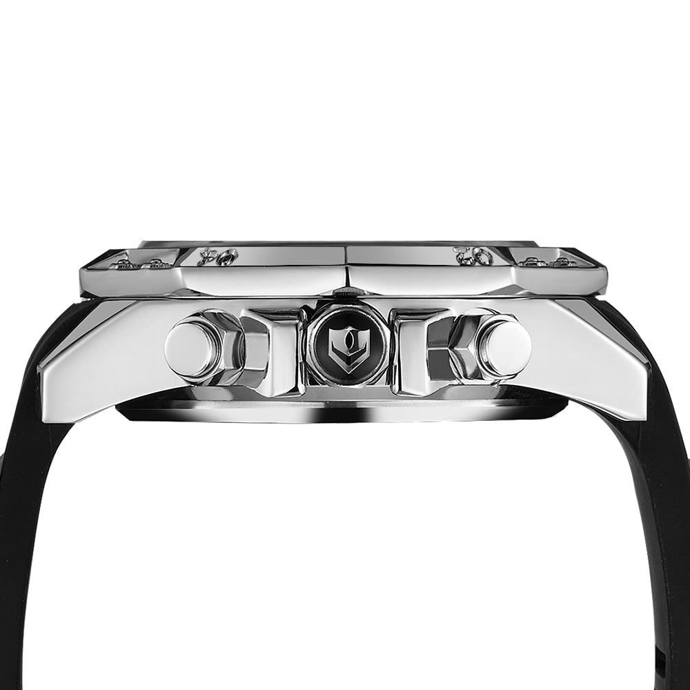 WEIDE Powerhouse Dual Time Black/Yellow Edition Watch