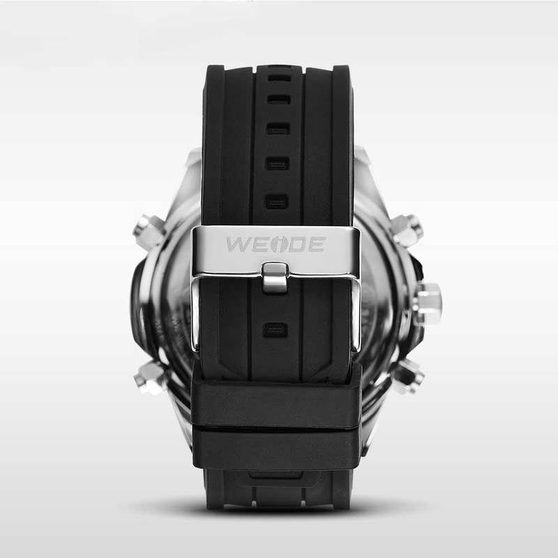 WEIDE Powerhouse Dual Time Black/Silver Watch