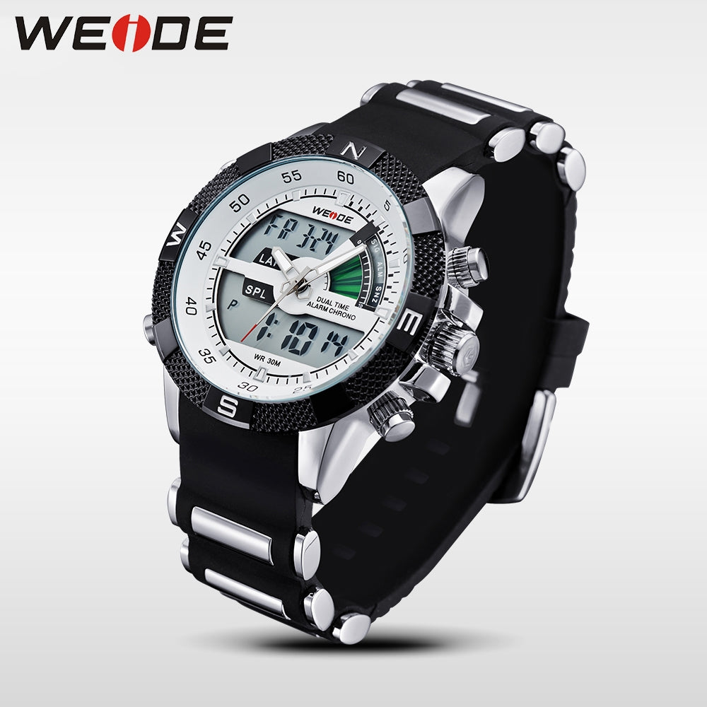 WEIDE Rainmaker Sport Steel Infused White/Silver Watch