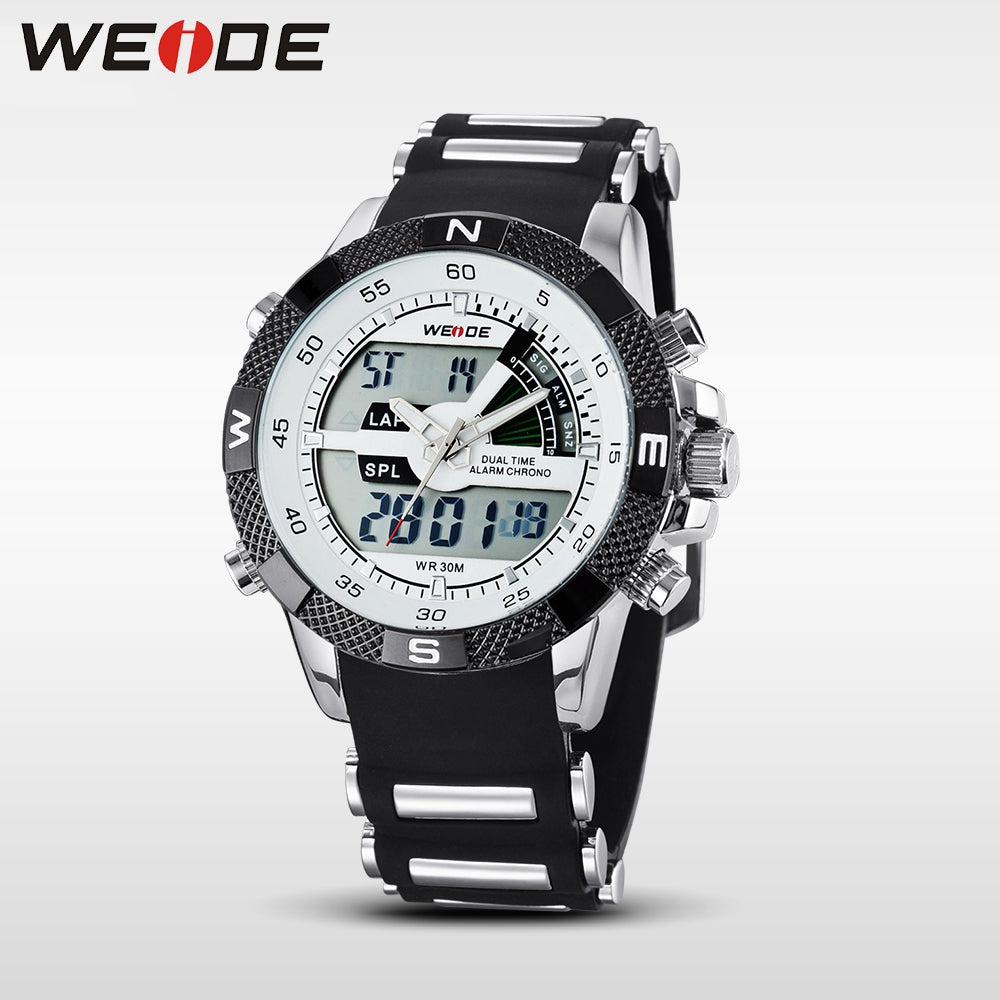 WEIDE Rainmaker Sport Steel Infused White/Silver Watch
