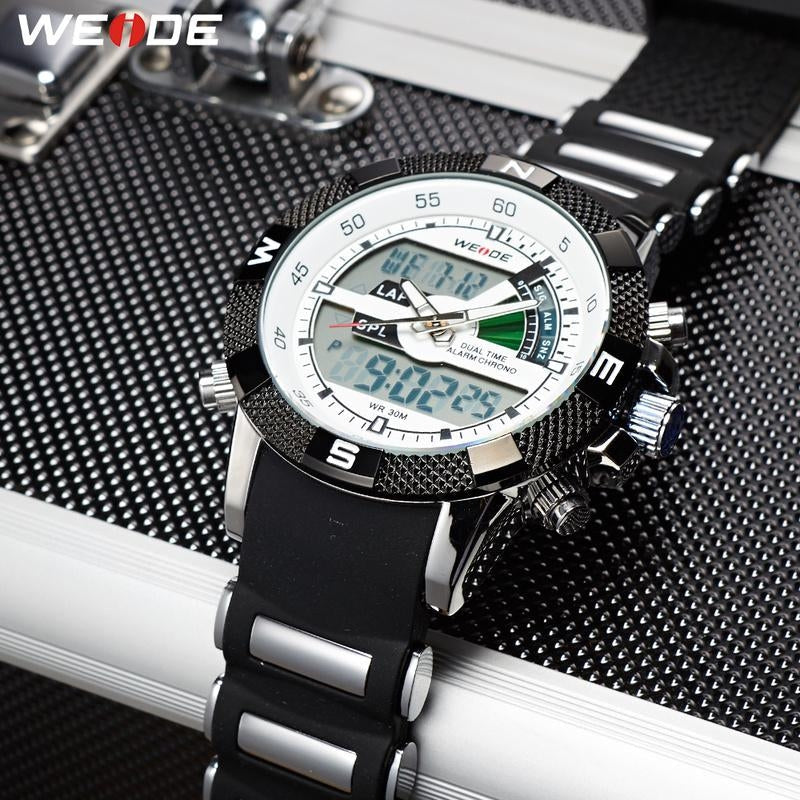 WEIDE Rainmaker Sport Steel Infused Rose Gold Trim Watch