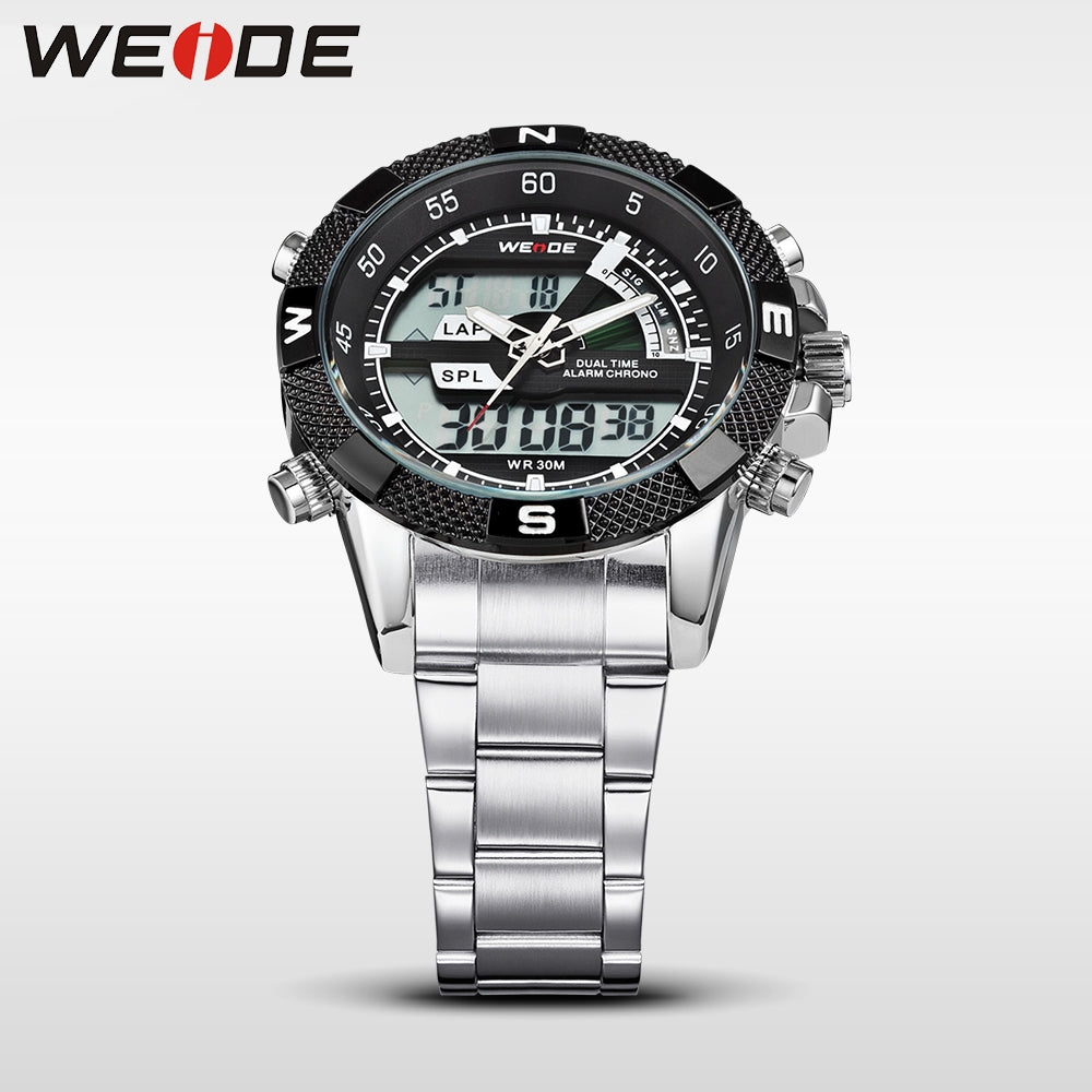 WEIDE Rainmaker Sport Steel Black/Silver Watch