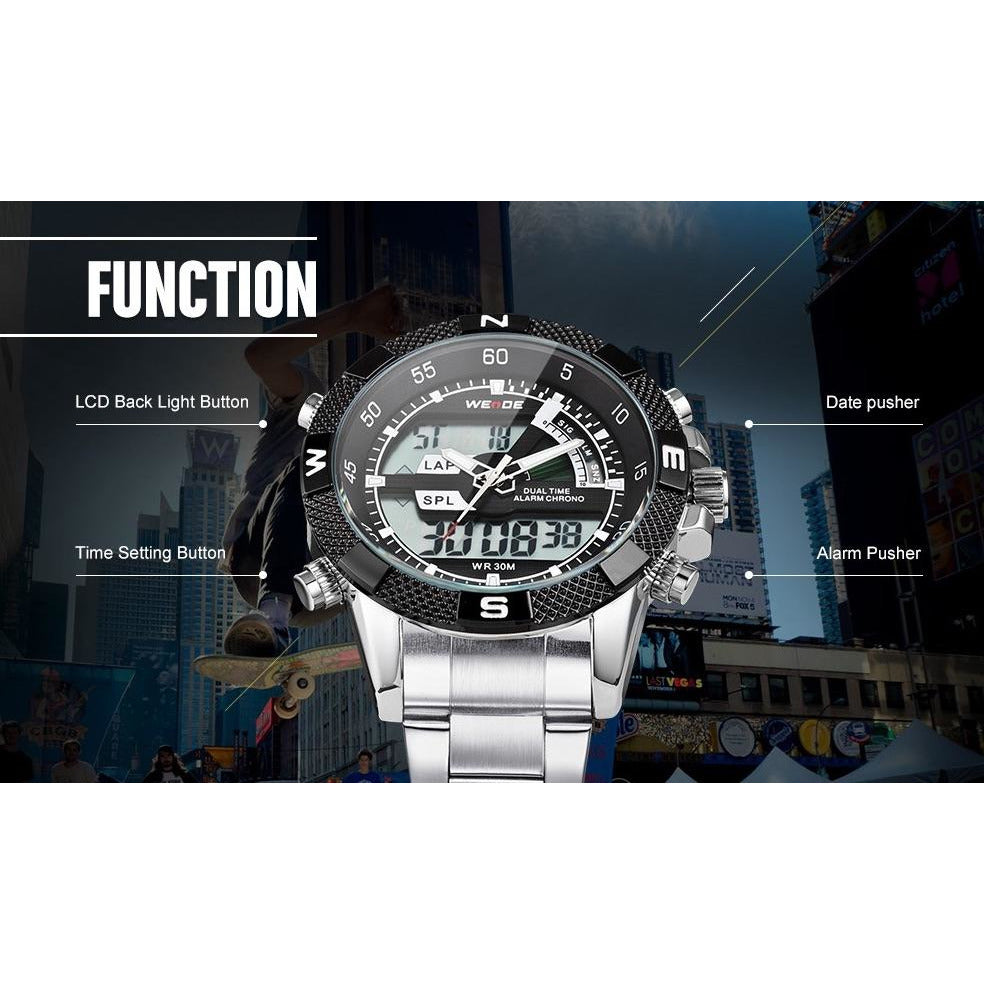 WEIDE Rainmaker Sport Steel White/Silver Watch