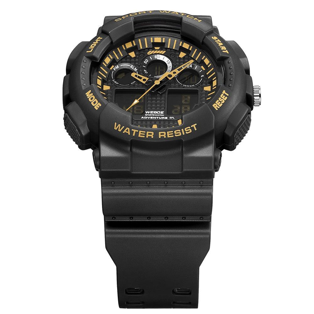 WEIDE Commando Black/Gold Trim Watch