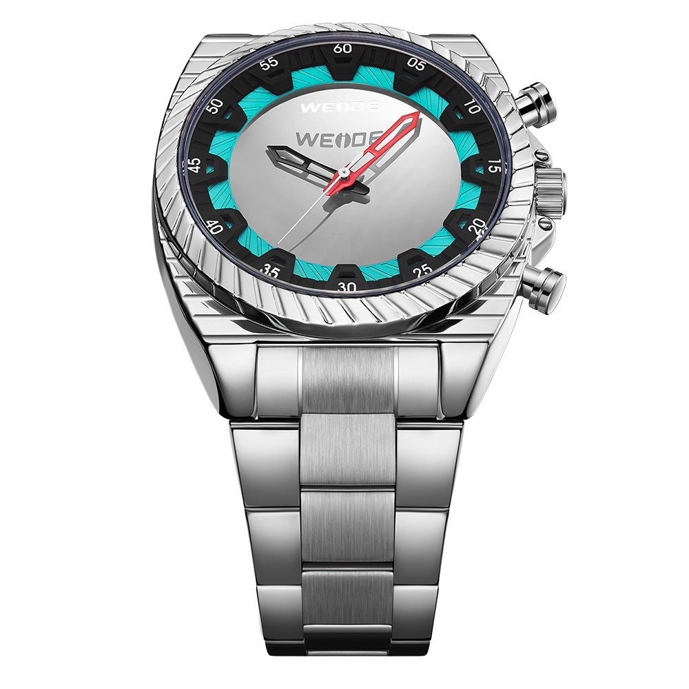 WEIDE Flash UV Steel Silver Watch