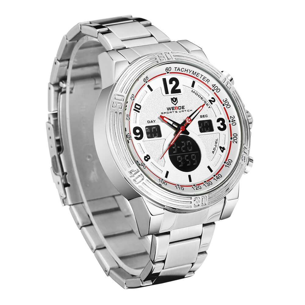 WEIDE Tachy Classic White Watch
